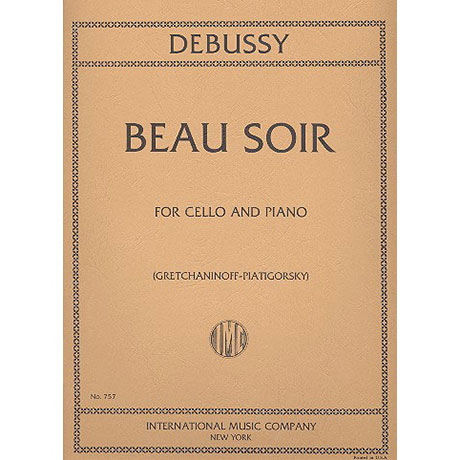 Debussy, C.: Beau Soir (Piatigorsky) 