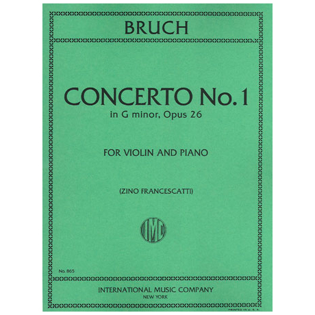 Bruch, M.: Konzert Nr. 1 Op. 26 g-Moll 