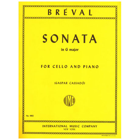 Bréval, J. B.: Violoncellosonate G-Dur 