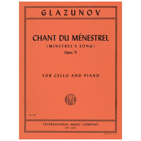 Glasunow, A.: Minstrel´s Song op. 71 