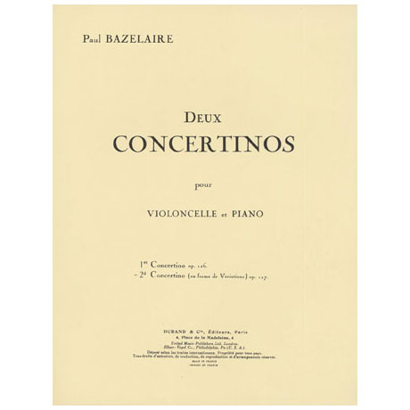 Bazelaire, P.: Concertini Nr. 2 Op. 127 