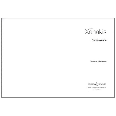 Xenakis, I.: Nomos Alpha 