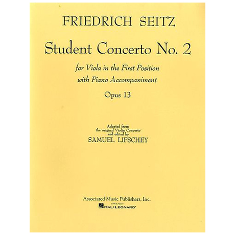 Seitz, F.: Schülerkonzert Nr.2 Op.13 