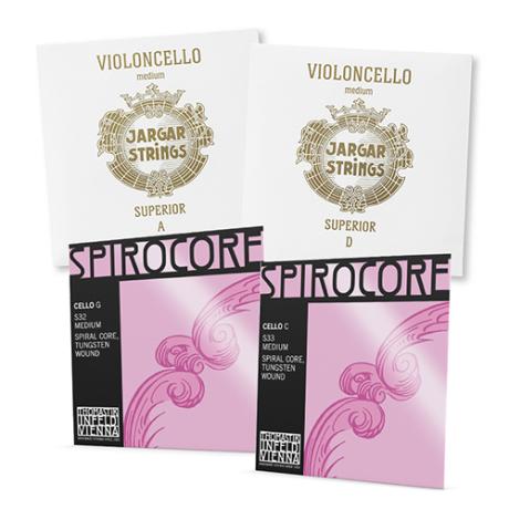 JARGAR SUPERIOR/SPIROCORE Cellosaiten SATZ 4/4 | mittel