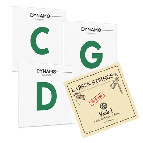 LARSEN A + DYNAMO Violasaiten D-G-C von Thomastik-Infeld 4/4 | mittel