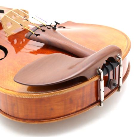 BERDANI Guarneri flach Kinnhalter für Violine 19 mm | Dark Boxwood