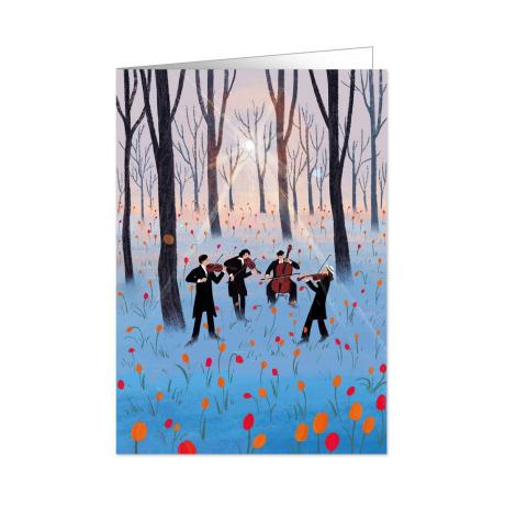 Doppelkarte »Concert in the woods« 