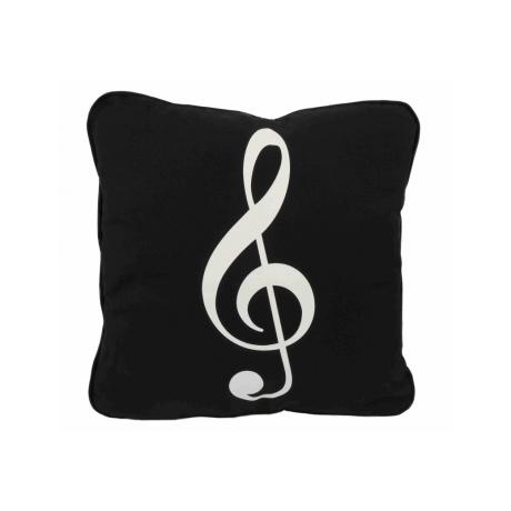 Kissenbezug Violinschlüssel schwarz