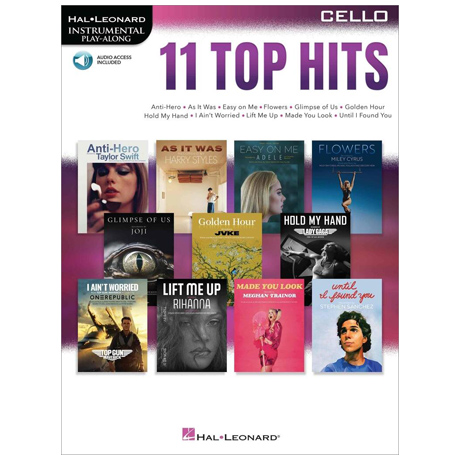 11 Top Hits for Cello (+Online Audio) 