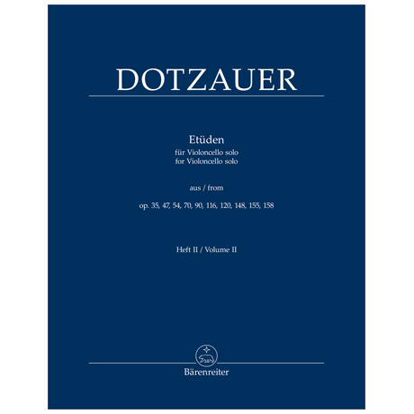 Dotzauer, J. J. F.: Etüden für Violoncello solo Heft 2 