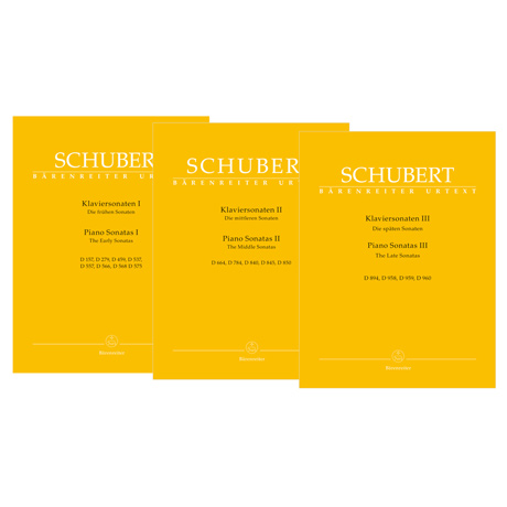Schubert, F.: Klaviersonaten I bis III 