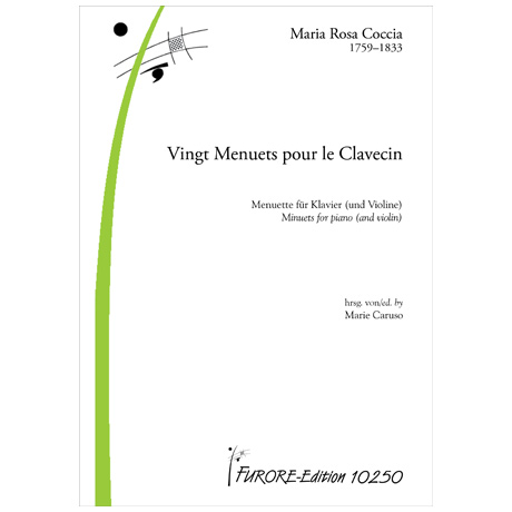 Coccia, M. R.: Vingt Menuets pour le Clavecin 