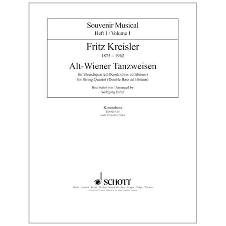 Kreisler, F.: Alt-Wiener Tanzweisen – Kontrabass 