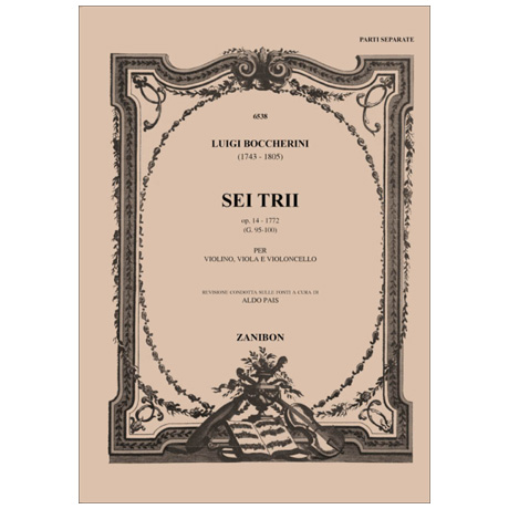 Boccherini, L.: 6 Trii Op. 14 