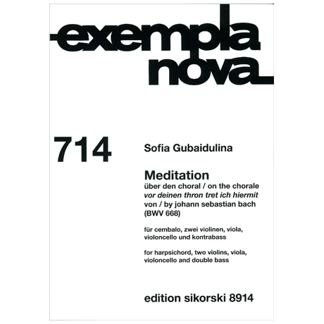 Gubaidulina, S.: Meditation 