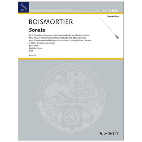 Boismortier,  J. B. d.: Sonate e-Moll op. 34/3 