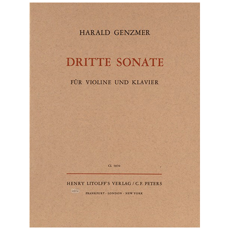 Genzmer, H.: Violinsonate Nr. 3 