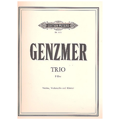 Genzmer, H.: Klaviertrio Nr. 1 F-Dur 