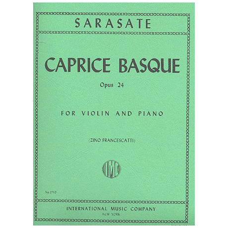 Sarasate, P. d.: Caprice basque Op. 24 