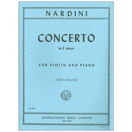 Nardini, P.: Violinkonzert e-Moll 
