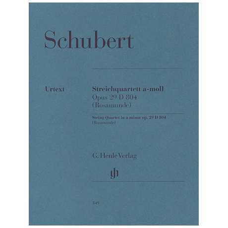 Schubert, F.: Streichquartett Op. 29 D 804 a-Moll (Rosamunde) 