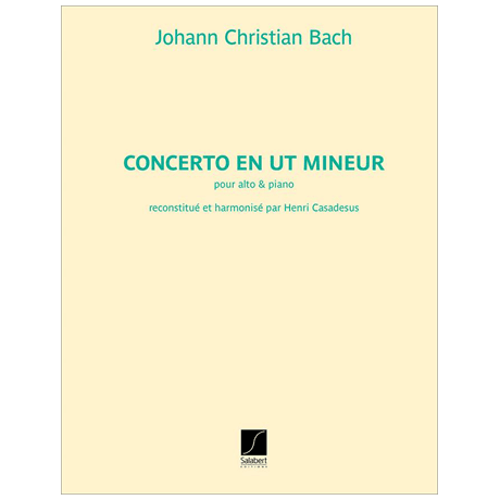 Bach, J. Chr. Concerto en ut mineur (Konzert in c-Moll) 