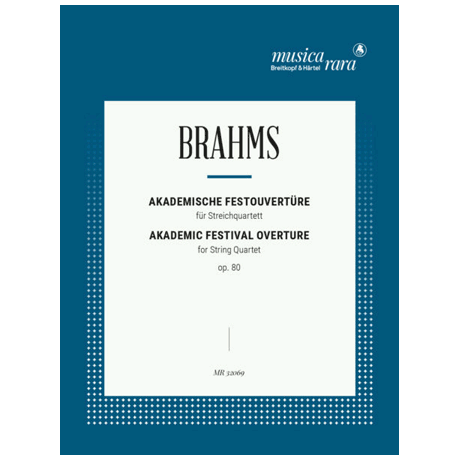 Brahms, J.: Akademische Festouvertüre c-moll op. 80  – bearbeitet von Christian Beyer 