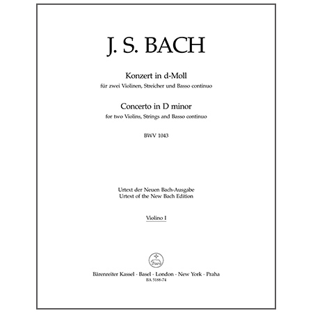Bach, J. S.: Doppelkonzert BWV 1043 d-Moll – Orchesterstimmen Violine 1