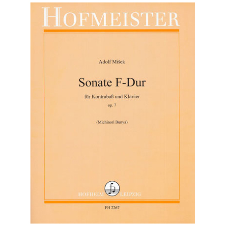 Misek, A.: Kontrabasssonate F-Dur Op.7 