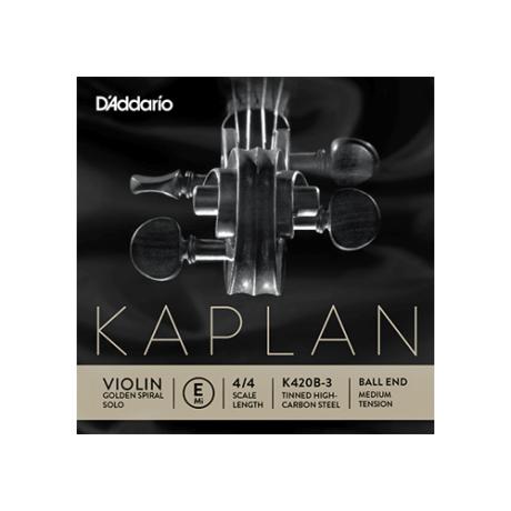 KAPLAN GOLDEN SPIRAL SOLO Violinsaite E von D’Addario 4/4 | mittel