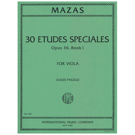 Mazas, J.: Etudes Speciales Op. 36 Band 1 