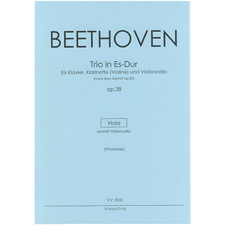 Beethoven, L. v.: Trio für Klarinette (Violine), Viola und Klavier Op. 38 Es-Dur – Violastimme 