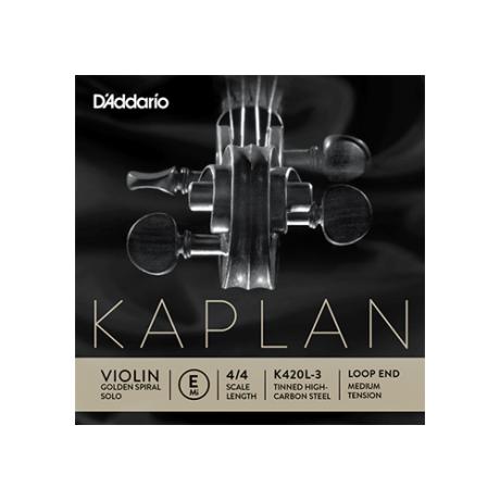 KAPLAN GOLDEN SPIRAL SOLO Violinsaite E von D’Addario 4/4 | mittel