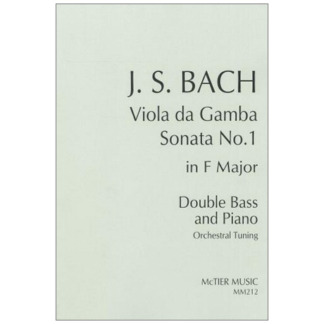 Bach, J. S.: Sonata in F Major no.1 for Viola da Gamba 
