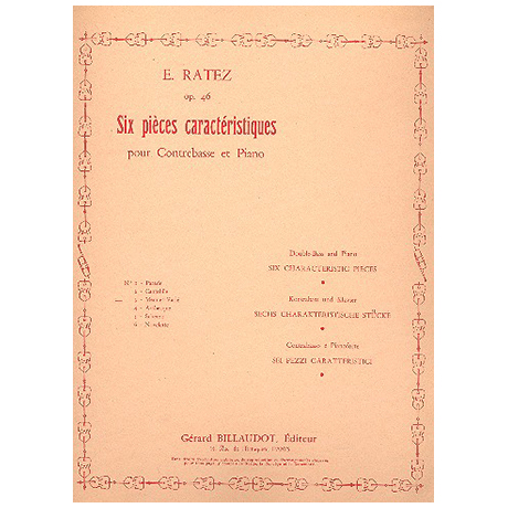 Ratez, E.: 6 Pièces Caractéristiques Op. 46/3 Menuet varié 