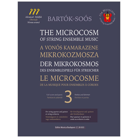 Bartók, B.: The Microcosm of String Ensemble Music 3 