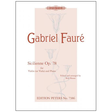 Fauré, G.: Sicilienne Op. 78 g-Moll 