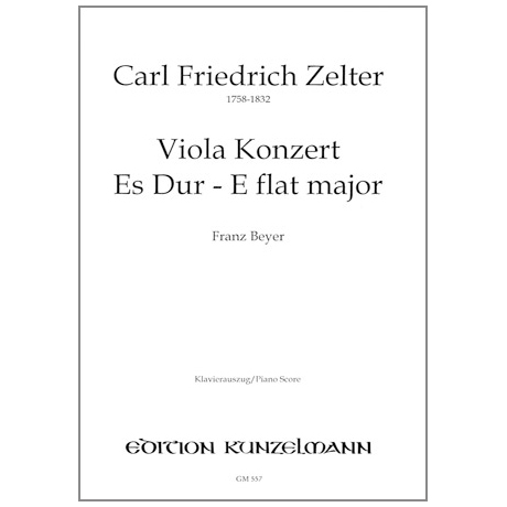 Zelter, K. F.: Violakonzert Es-Dur 