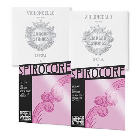JARGAR/SPIROCORE Cellosaiten SATZ 4/4 | mittel