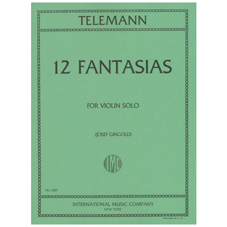 Telemann, G. Ph.: 12 Fantasien 
