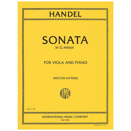Händel, G. F.: Violasonate g-Moll 