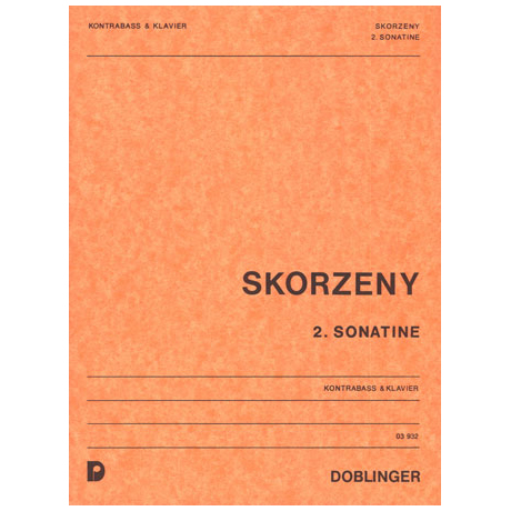 Skorzeny, F.: 2. Kontrabasssonatine 