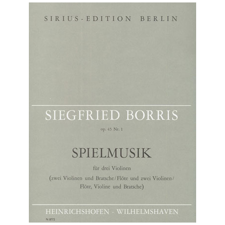 Borris, S.: Spielmusik Op. 45/1 