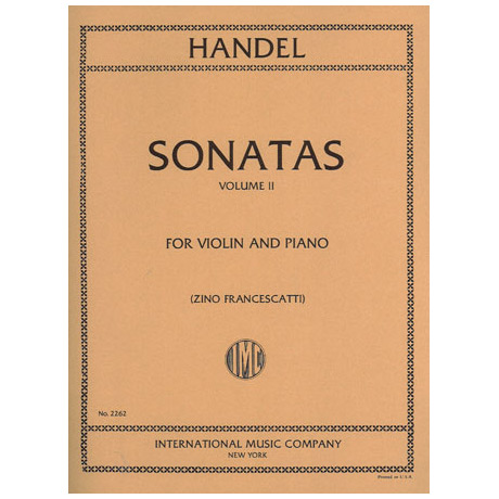 Händel, G. F.: 6 Sonaten Band 2 