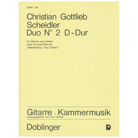 Scheidler, C .G.: Duo Nr. 2 D-Dur 