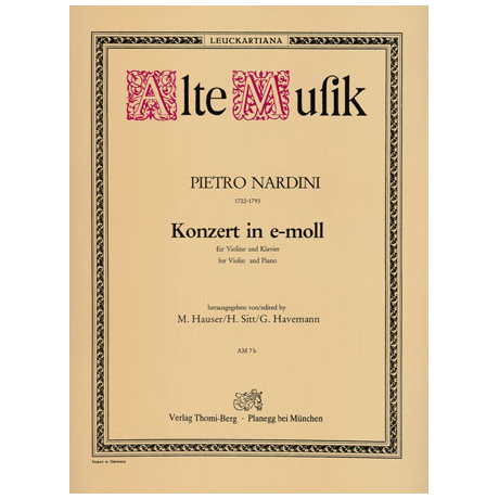 Nardini, P.: Violinkonzert e-Moll 