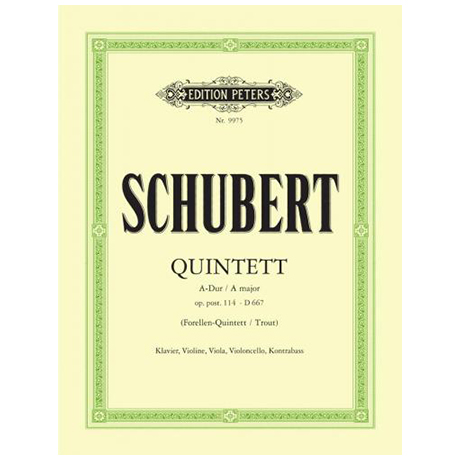 Schubert, F.: Klavierquintett A-Dur (Forellen), D 667, Urtext 