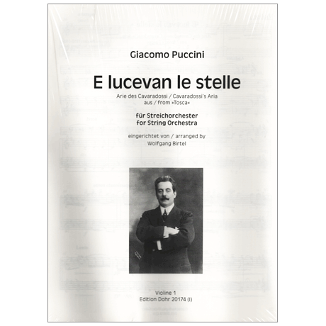 Puccini, G.: E lucevan le stelle aus »Tosca« — Stimmensatz 