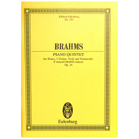 Brahms, J.: Klavierquintett Op. 34 f-Moll 