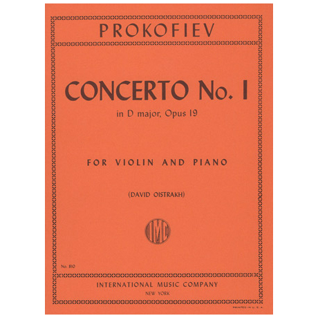Prokofjew, S.: Violinkonzert Nr. 1 Op. 19 D-Dur (Oistrach) 